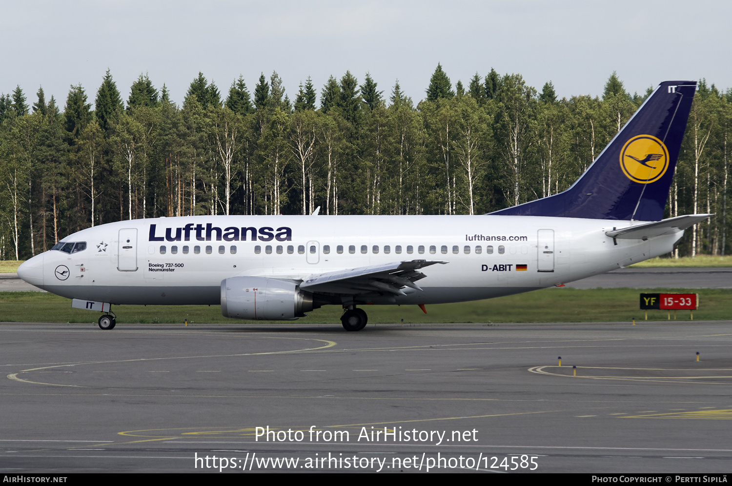 Aircraft Photo of D-ABIT | Boeing 737-530 | Lufthansa | AirHistory.net #124585