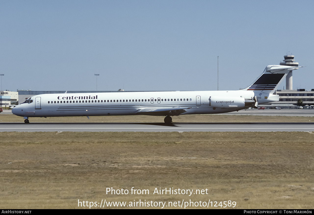 Aircraft Photo of EC-390 | McDonnell Douglas MD-83 (DC-9-83) | Centennial Airlines | AirHistory.net #124589