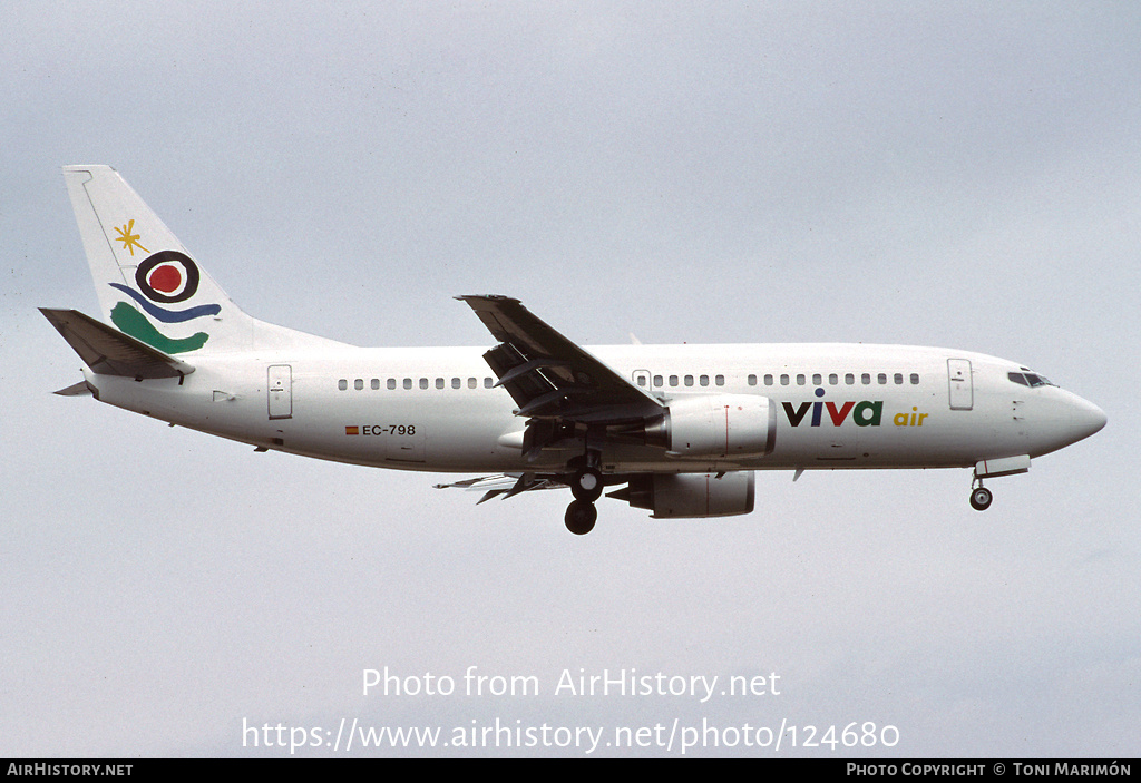 Aircraft Photo of EC-798 | Boeing 737-36E | Viva Air | AirHistory.net #124680