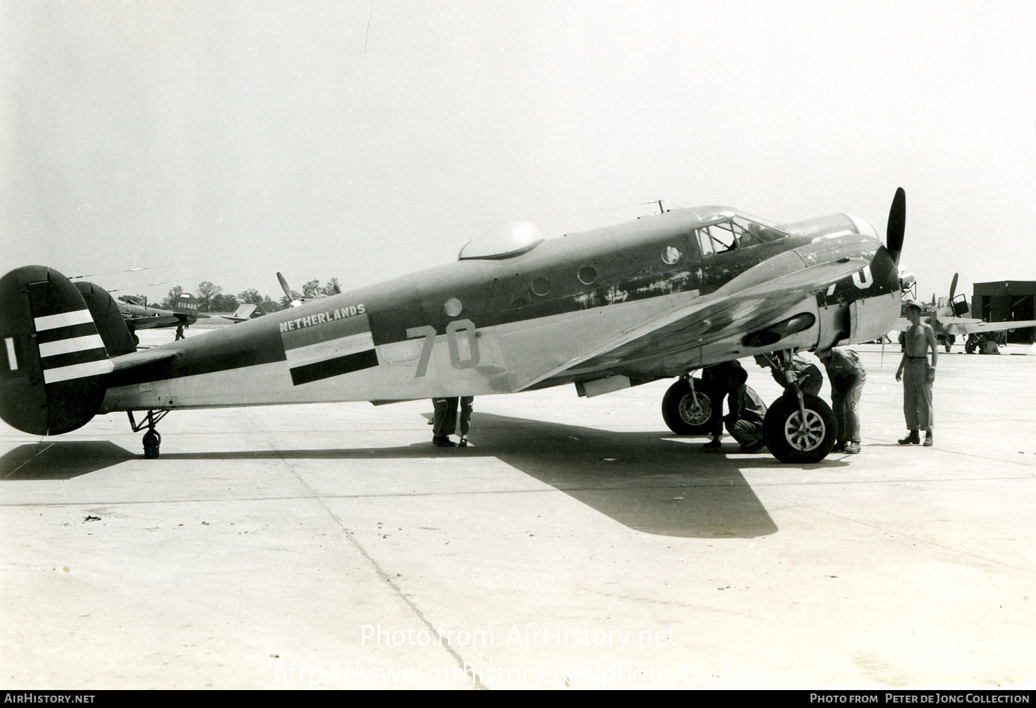 Aircraft Photo of 42-3070 | Beech AT-11 Kansan | Netherlands East Indies - Air Force | AirHistory.net #124692