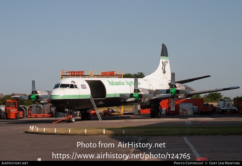 Aircraft Photo of G-LOFB | Lockheed L-188C(F) Electra | Atlantic Airlines | AirHistory.net #124765