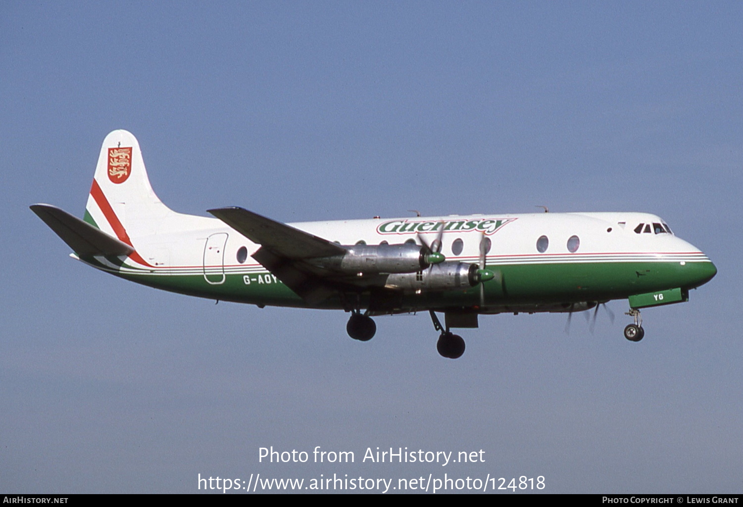 Aircraft Photo of G-AOYG | Vickers 806 Viscount | Guernsey Airlines | AirHistory.net #124818