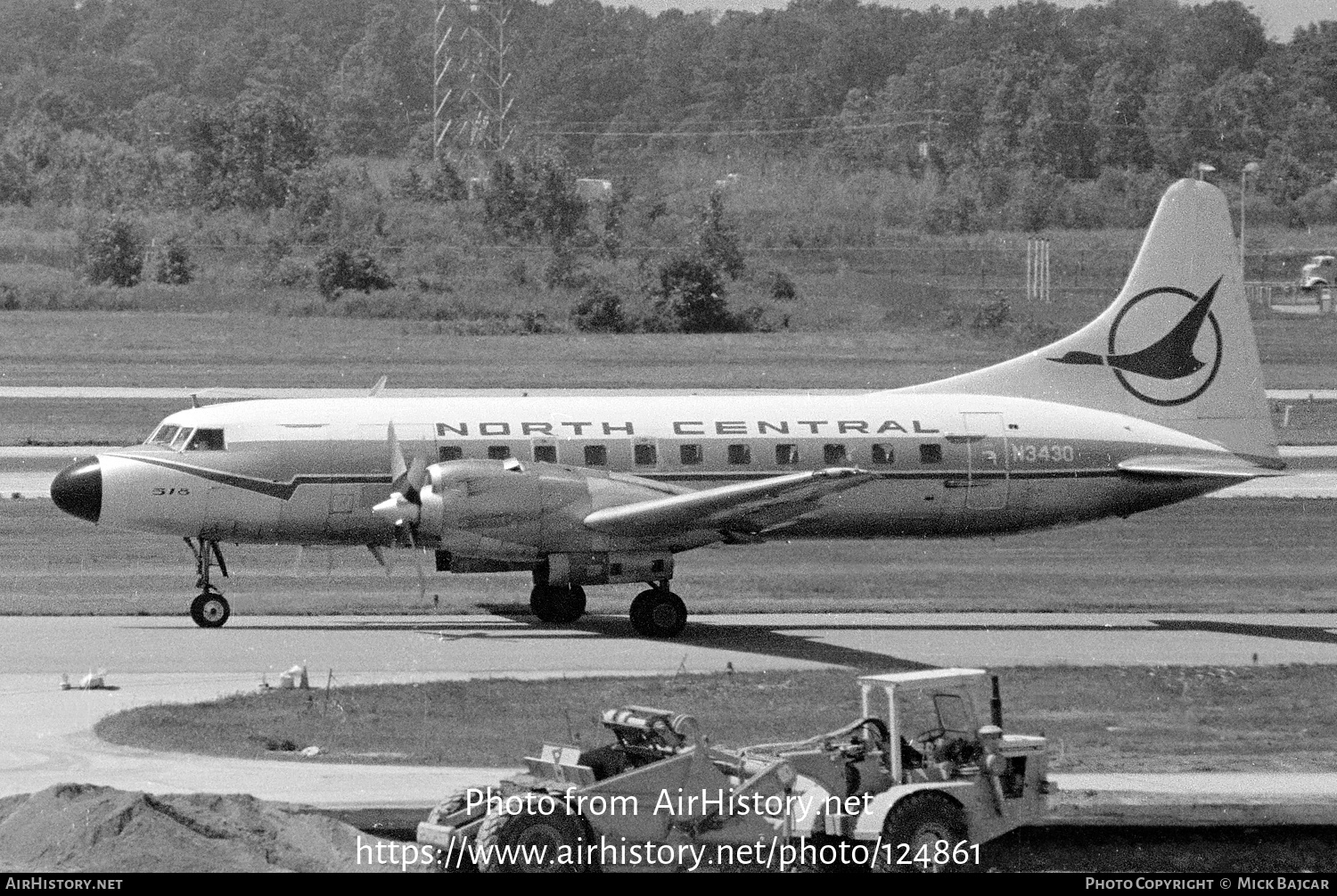 Aircraft Photo of N3430 | Convair 580 | North Central Airlines | AirHistory.net #124861