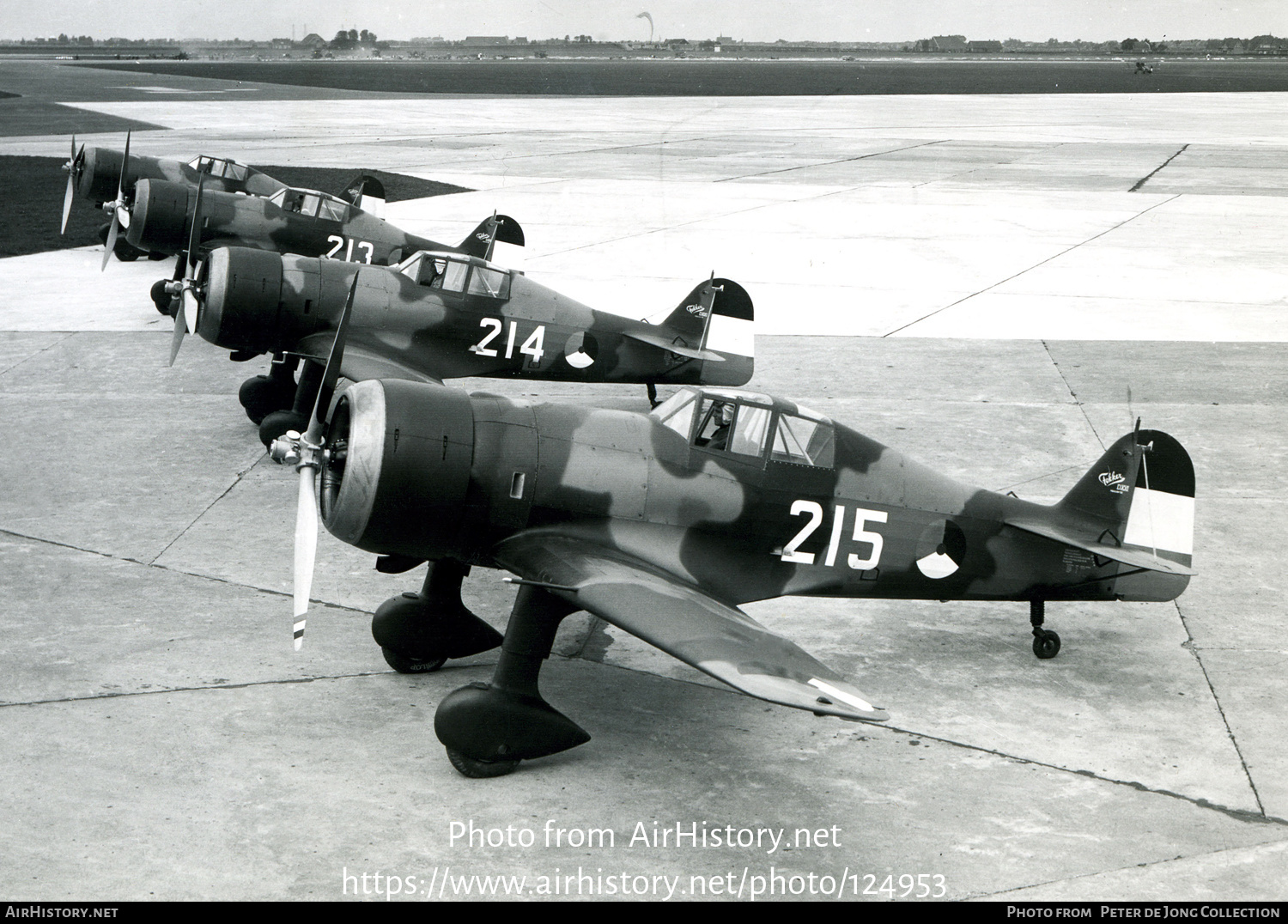 Aircraft Photo of 215 | Fokker D.XXI | Netherlands - Air Force | AirHistory.net #124953