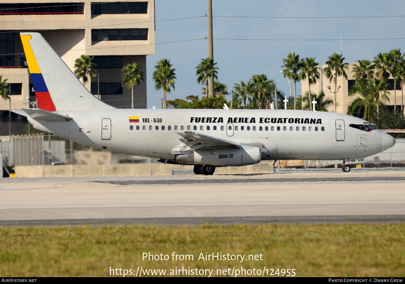 Aircraft Photo of FAE-630 | Boeing 737-236/Adv | Ecuador - Air Force | AirHistory.net #124955