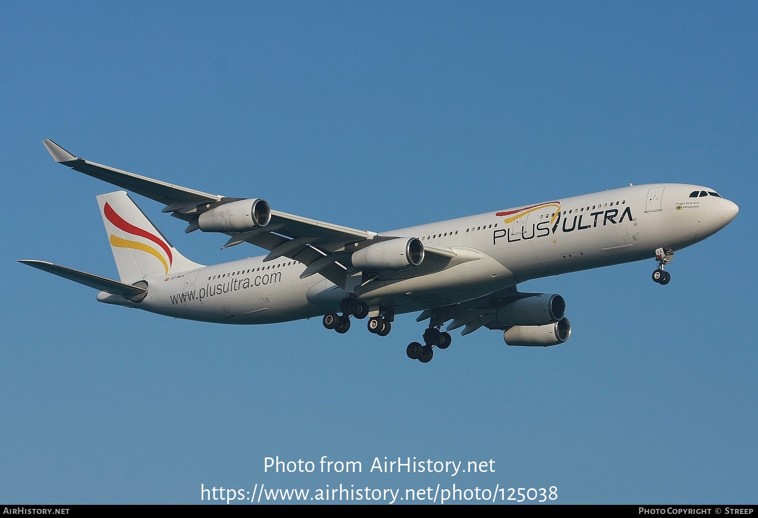 Aircraft Photo of EC-MFA | Airbus A340-313X | Plus Ultra Líneas Aéreas | AirHistory.net #125038