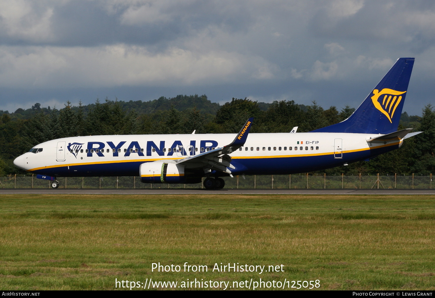 Aircraft Photo of EI-FIP | Boeing 737-8AS | Ryanair | AirHistory.net #125058