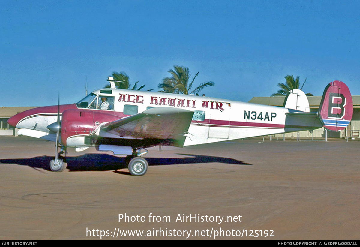 Aircraft Photo of N34AP | Beech H18 Tri-Gear | All Hawaii Air | AirHistory.net #125192