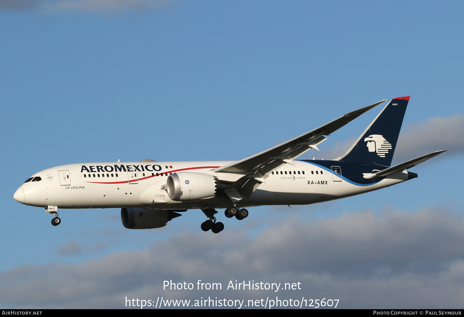 Aircraft Photo of XA-AMX | Boeing 787-8 Dreamliner | AeroMéxico | AirHistory.net #125607