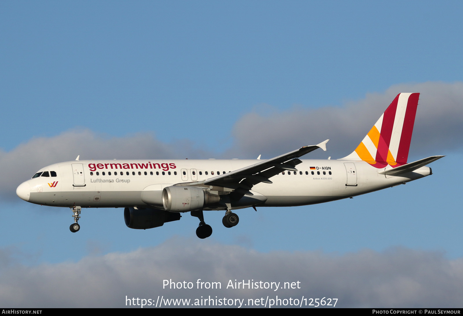 Aircraft Photo of D-AIQN | Airbus A320-211 | Germanwings | AirHistory.net #125627