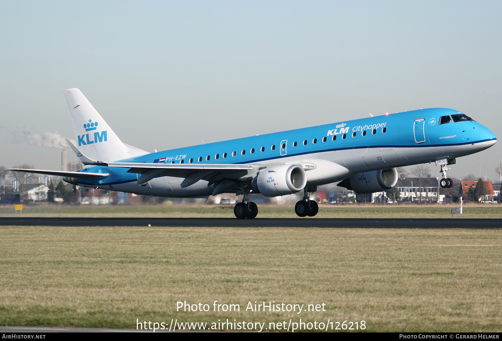 Aircraft Photo of PH-EZW | Embraer 190STD (ERJ-190-100STD) | KLM Cityhopper | AirHistory.net #126218