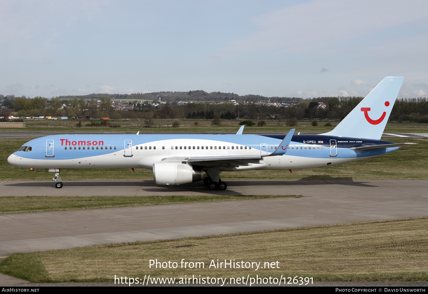 Aircraft Photo of G-CPEU | Boeing 757-236 | Thomson Airways | AirHistory.net #126391