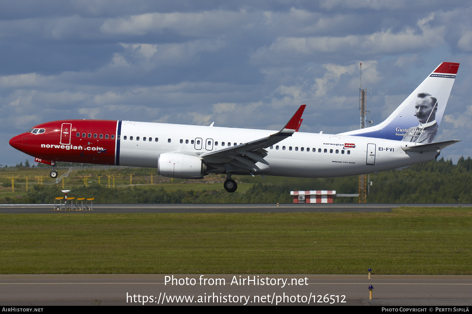 Aircraft Photo of EI-FVI | Boeing 737-800 | Norwegian | AirHistory.net #126512