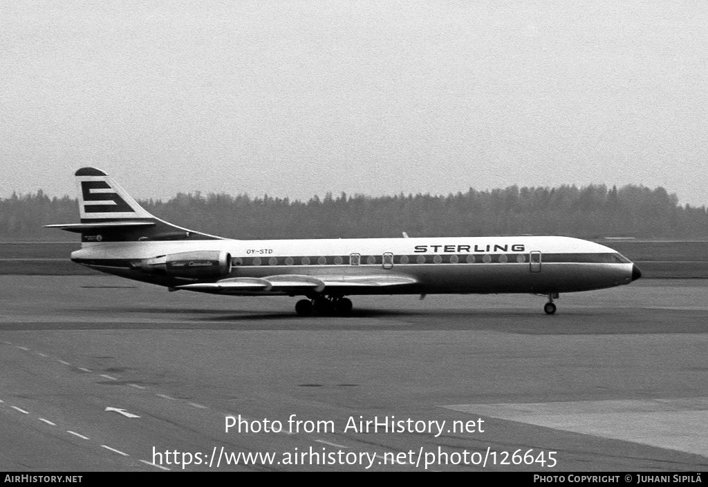 Aircraft Photo of OY-STD | Sud SE-210 Caravelle 10B3 Super B | Sterling Airways | AirHistory.net #126645