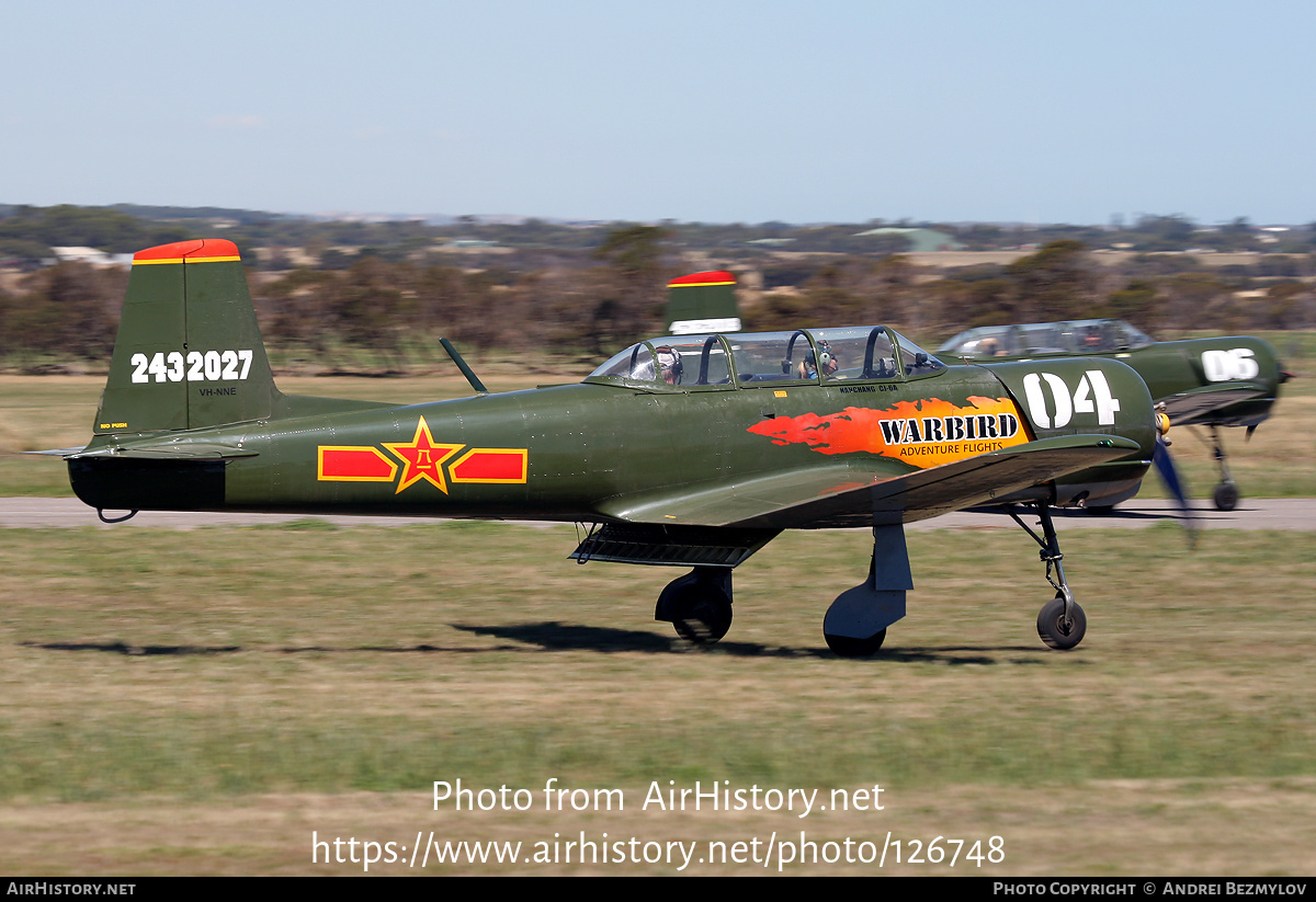 Aircraft Photo of VH-NNE / 2432027 | Nanchang CJ-6A | Warbird Adventure Flights | China - Air Force | AirHistory.net #126748