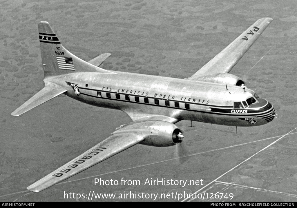 Aircraft Photo of NC90658 | Convair 240-2 | Pan American World Airways - PAA | AirHistory.net #126749