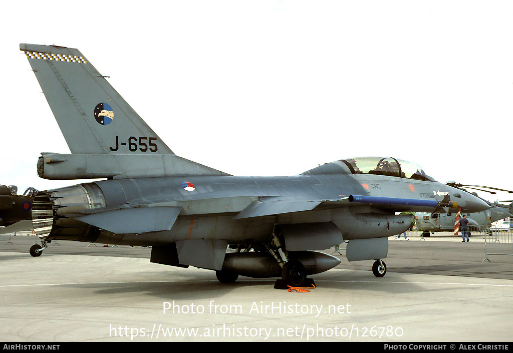 Aircraft Photo of J-655 | General Dynamics F-16B Fighting Falcon | Netherlands - Air Force | AirHistory.net #126780