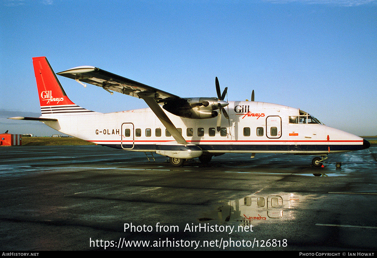 Aircraft Photo of G-OLAH | Short 360-100 | Gill Airways | AirHistory.net #126818