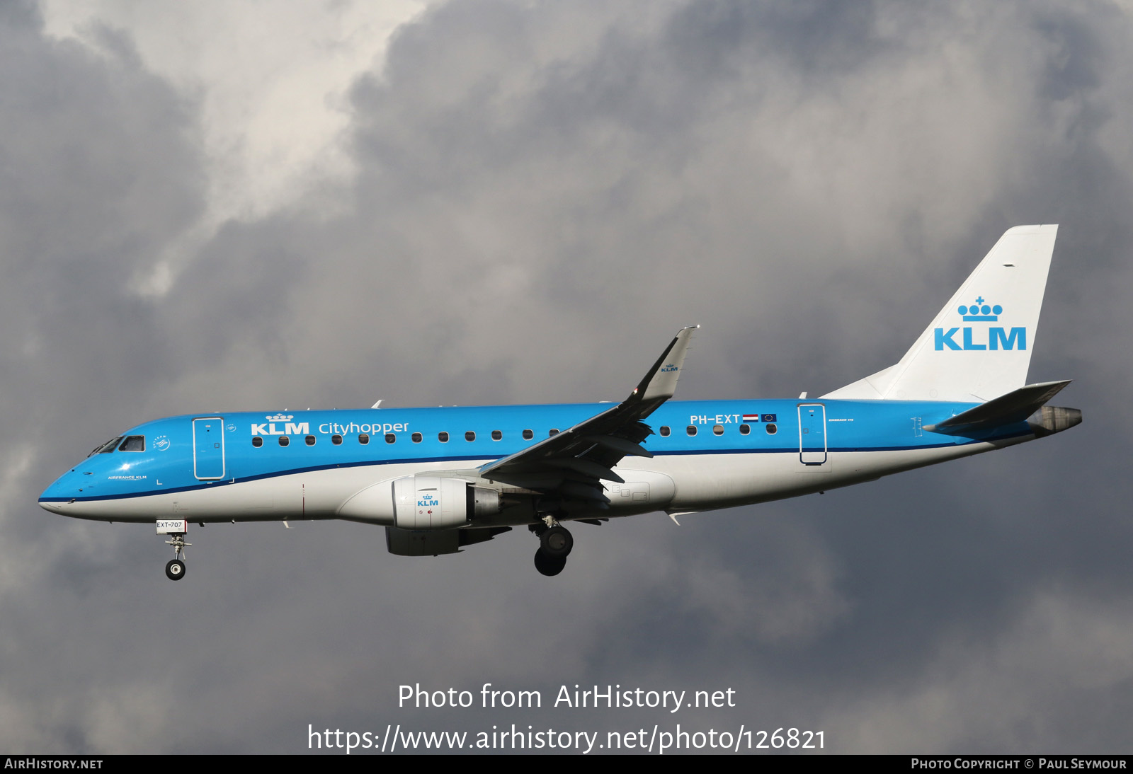 Aircraft Photo of PH-EXT | Embraer 175STD (ERJ-170-200STD) | KLM Cityhopper | AirHistory.net #126821