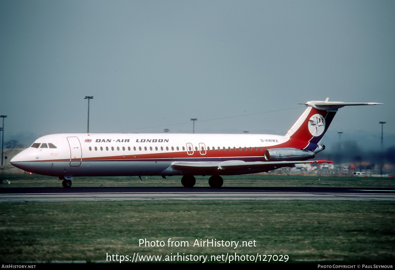 Aircraft Photo of G-AWWX | BAC 111-509EW One-Eleven | Dan-Air London | AirHistory.net #127029