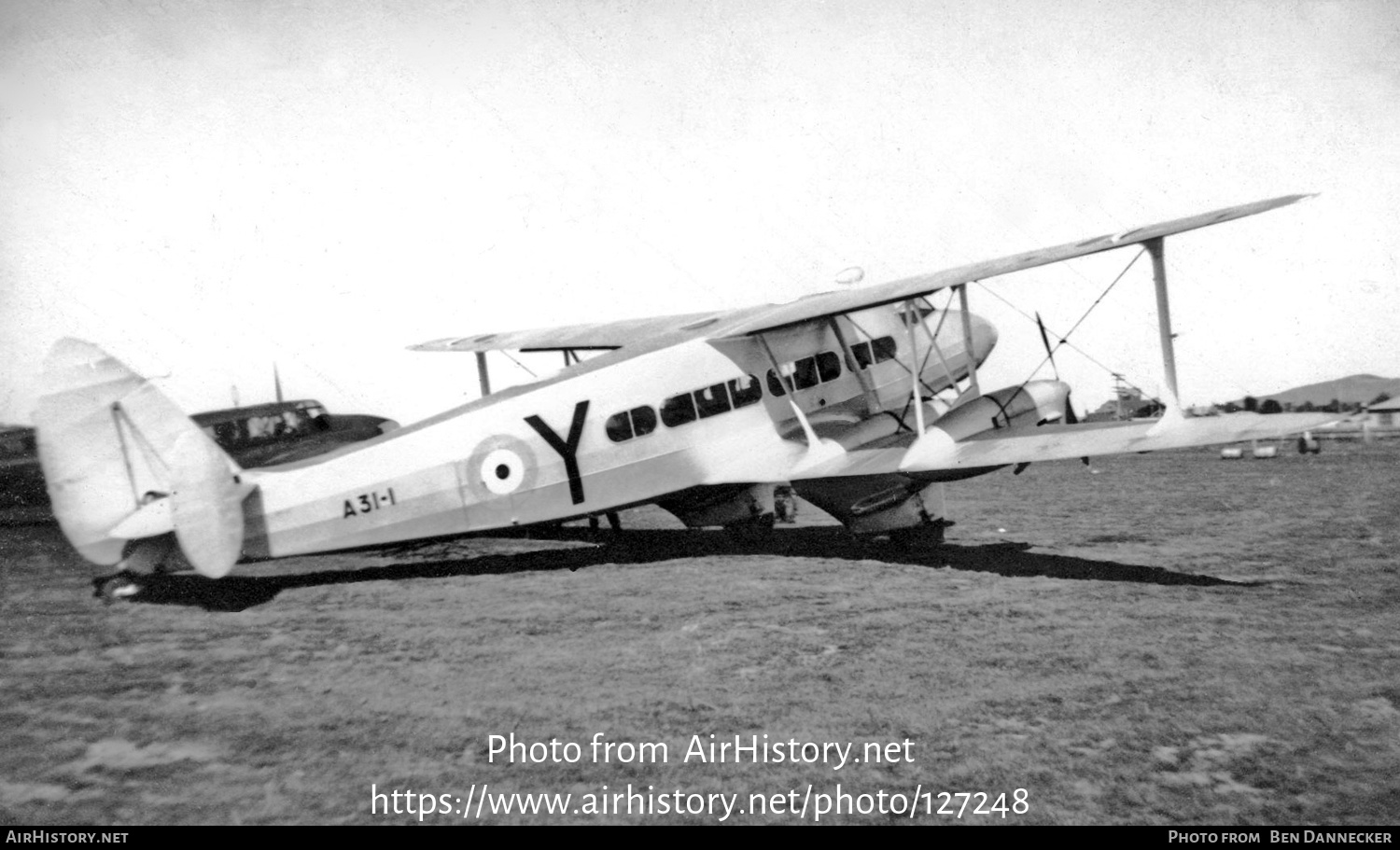 Aircraft Photo of A31-1 | De Havilland D.H. 86B Express | Australia - Air Force | AirHistory.net #127248