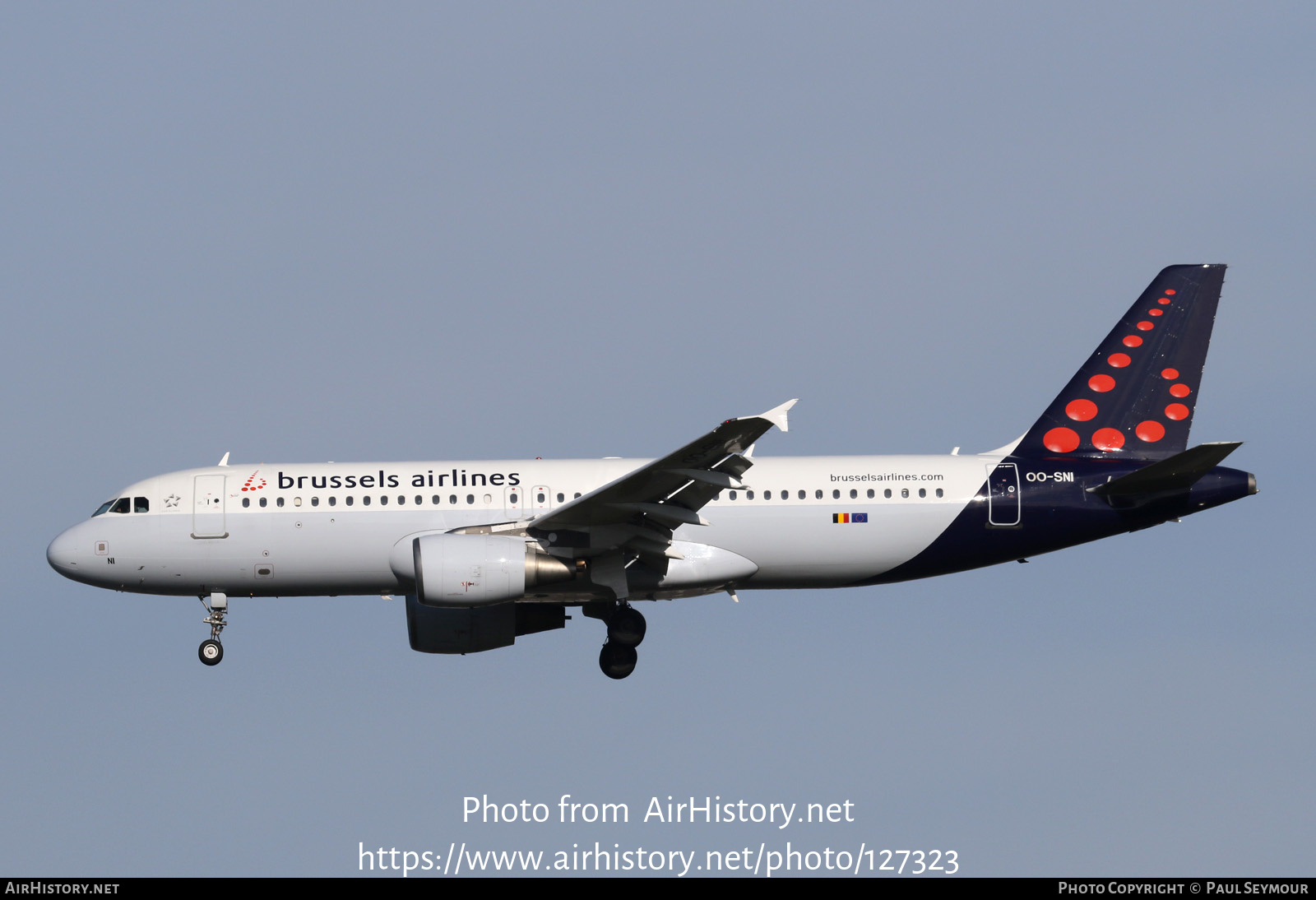 Aircraft Photo of OO-SNI | Airbus A320-214 | Brussels Airlines | AirHistory.net #127323