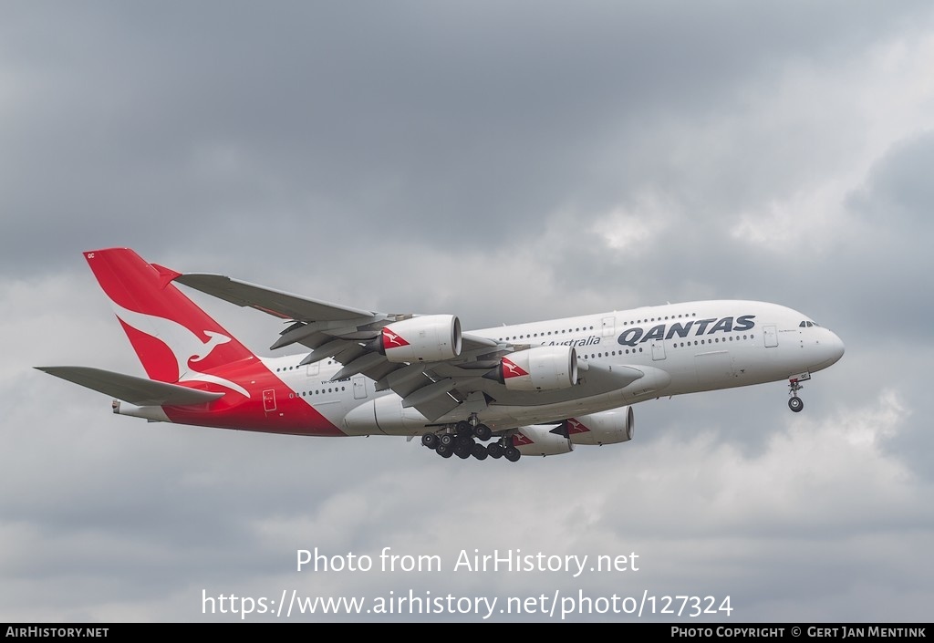 Aircraft Photo of VH-OQC | Airbus A380-842 | Qantas | AirHistory.net #127324