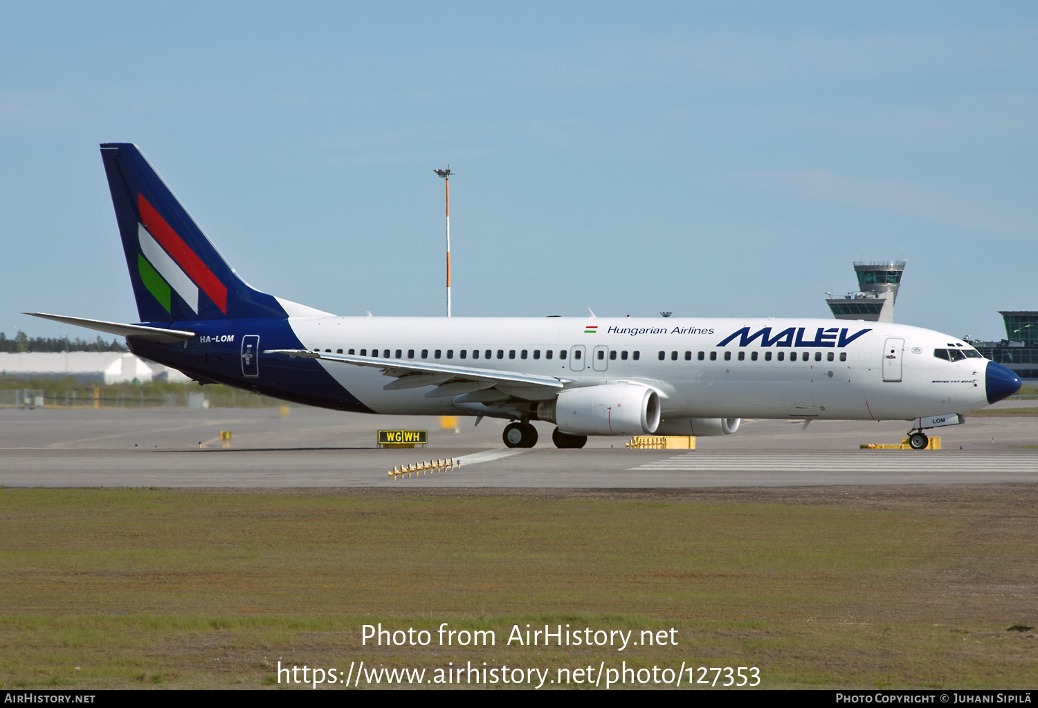 Aircraft Photo of HA-LOM | Boeing 737-8Q8 | Malév - Hungarian Airlines | AirHistory.net #127353