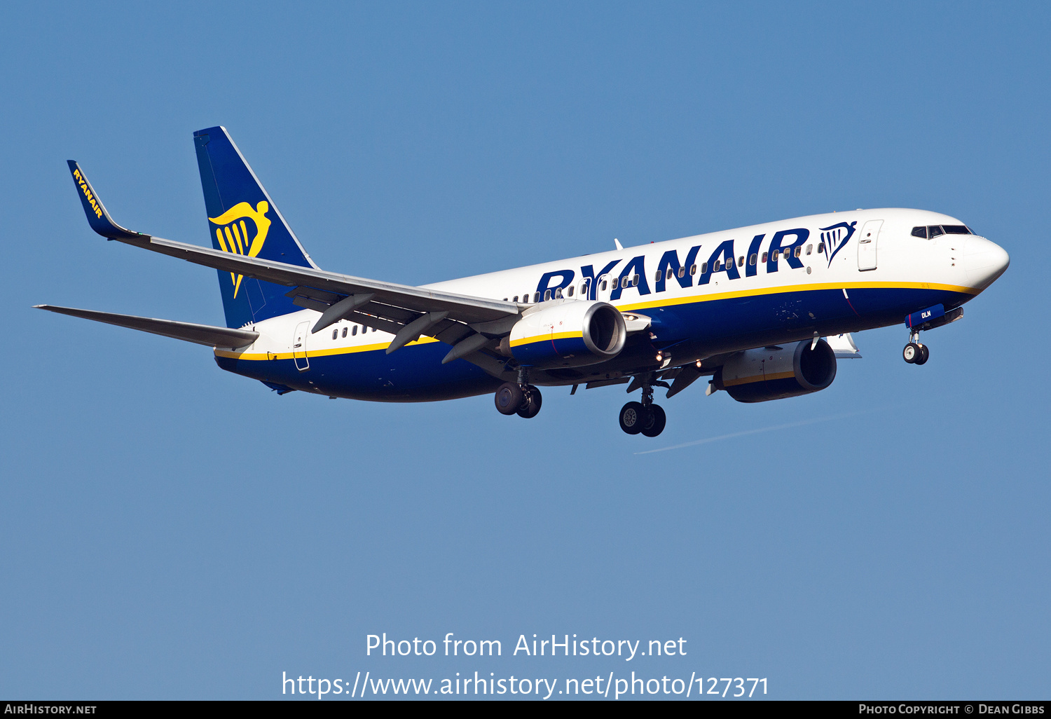 Aircraft Photo of EI-DLN | Boeing 737-8AS | Ryanair | AirHistory.net #127371