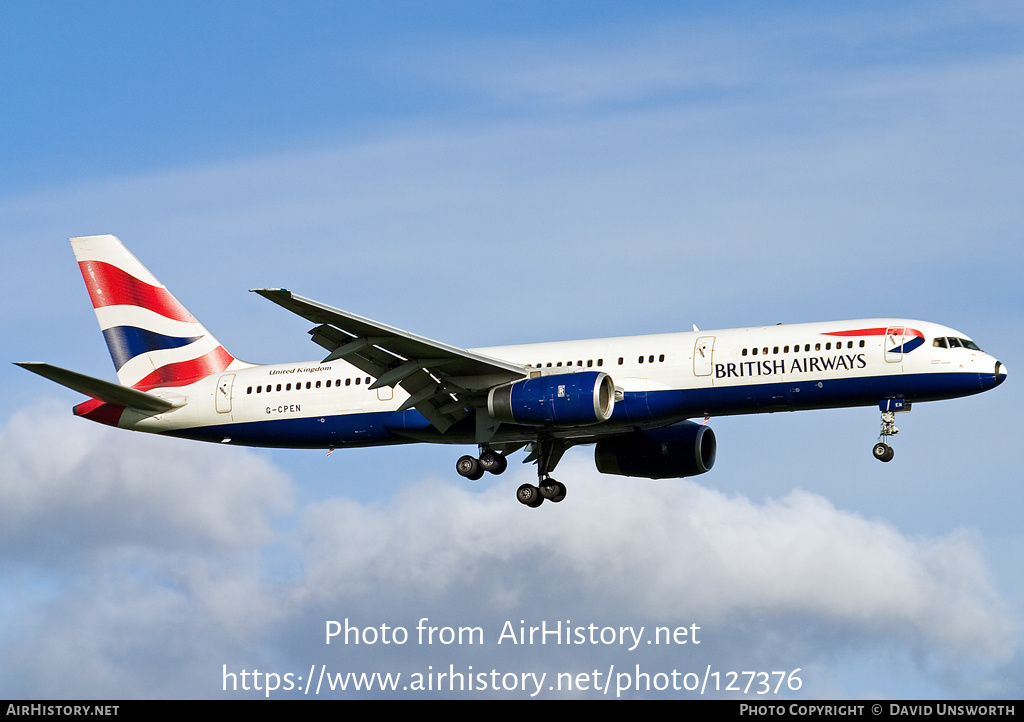 Aircraft Photo of G-CPEN | Boeing 757-236 | British Airways | AirHistory.net #127376