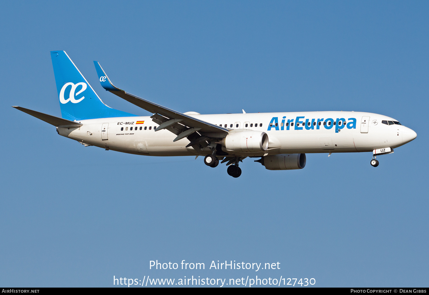 Aircraft Photo of EC-MUZ | Boeing 737-800 | Air Europa | AirHistory.net #127430