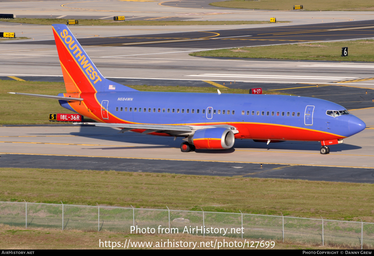 Aircraft Photo of N684WN | Boeing 737-3T0 | Southwest Airlines | AirHistory.net #127699