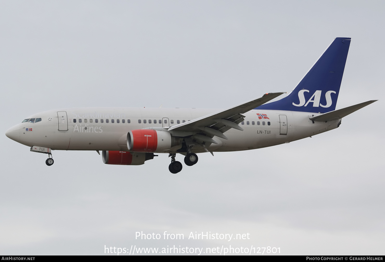 Aircraft Photo of LN-TUI | Boeing 737-705 | Scandinavian Airlines - SAS | AirHistory.net #127801