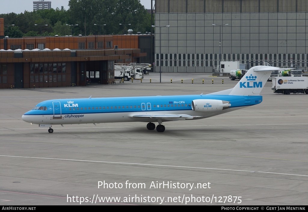 Aircraft Photo of PH-OFN | Fokker 100 (F28-0100) | KLM Cityhopper | AirHistory.net #127875