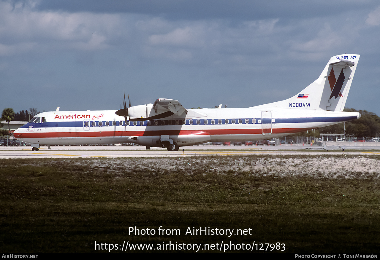 Aircraft Photo of N288AM | ATR ATR-72-202 | American Eagle | AirHistory.net #127983