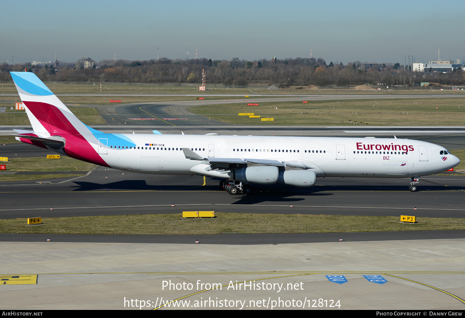 Aircraft Photo of OO-SCW | Airbus A340-313X | Eurowings | AirHistory.net #128124