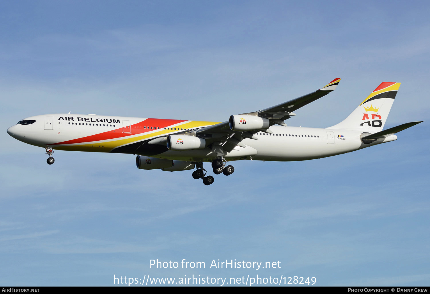 Aircraft Photo of OO-ABD | Airbus A340-313 | Air Belgium | AirHistory.net #128249