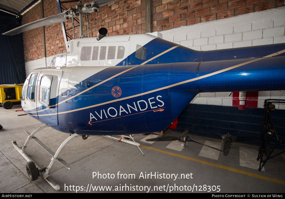 Aircraft Photo of HC-CIF | Bell 206B JetRanger II | Avioandes | AirHistory.net #128305