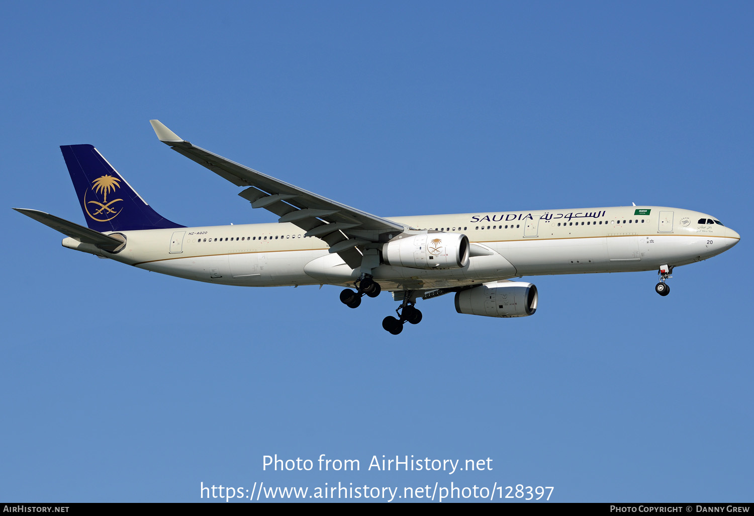 Aircraft Photo of HZ-AQ20 | Airbus A330-343E | Saudia - Saudi Arabian Airlines | AirHistory.net #128397