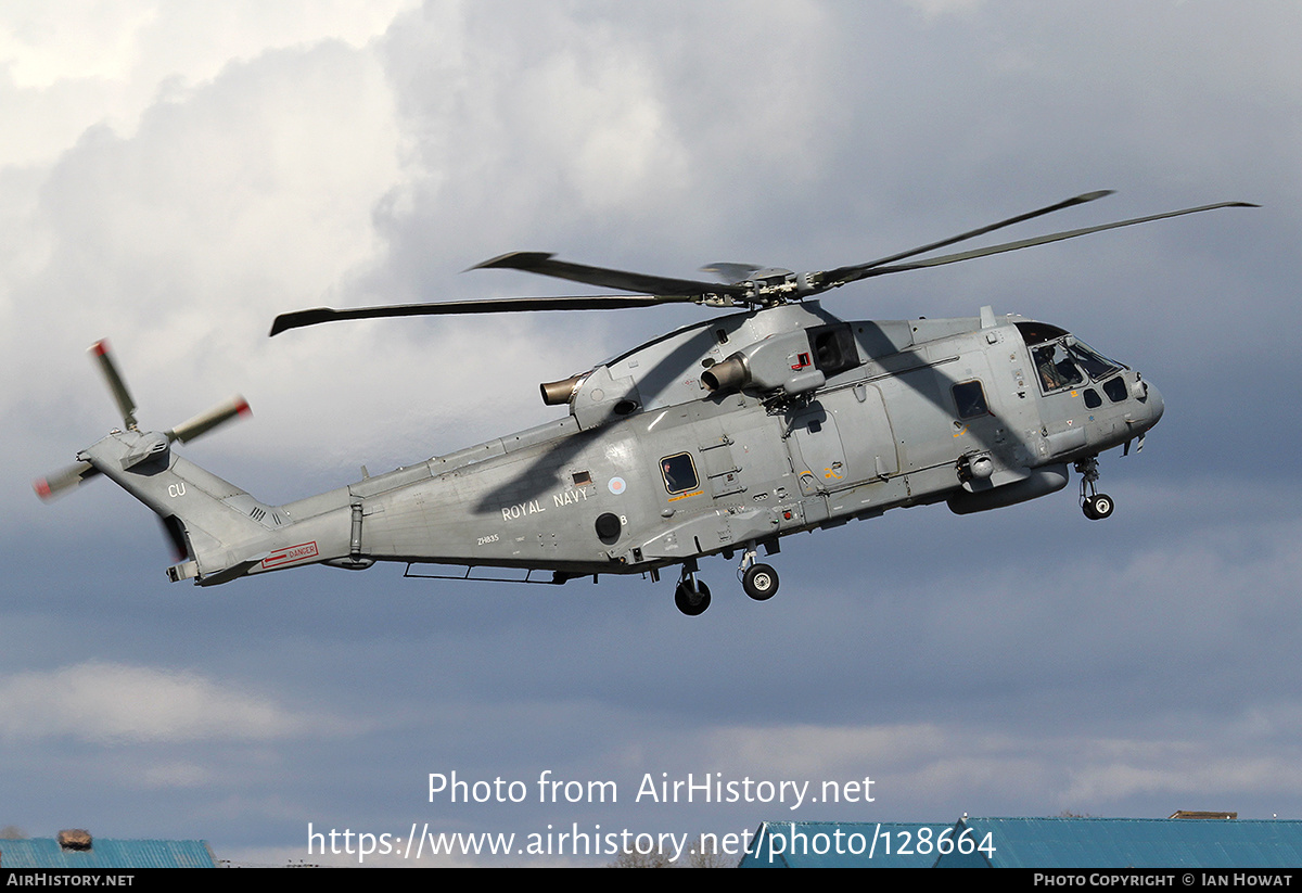 Aircraft Photo of ZH835 | EHI EH101-111 Merlin HM2 | UK - Navy | AirHistory.net #128664