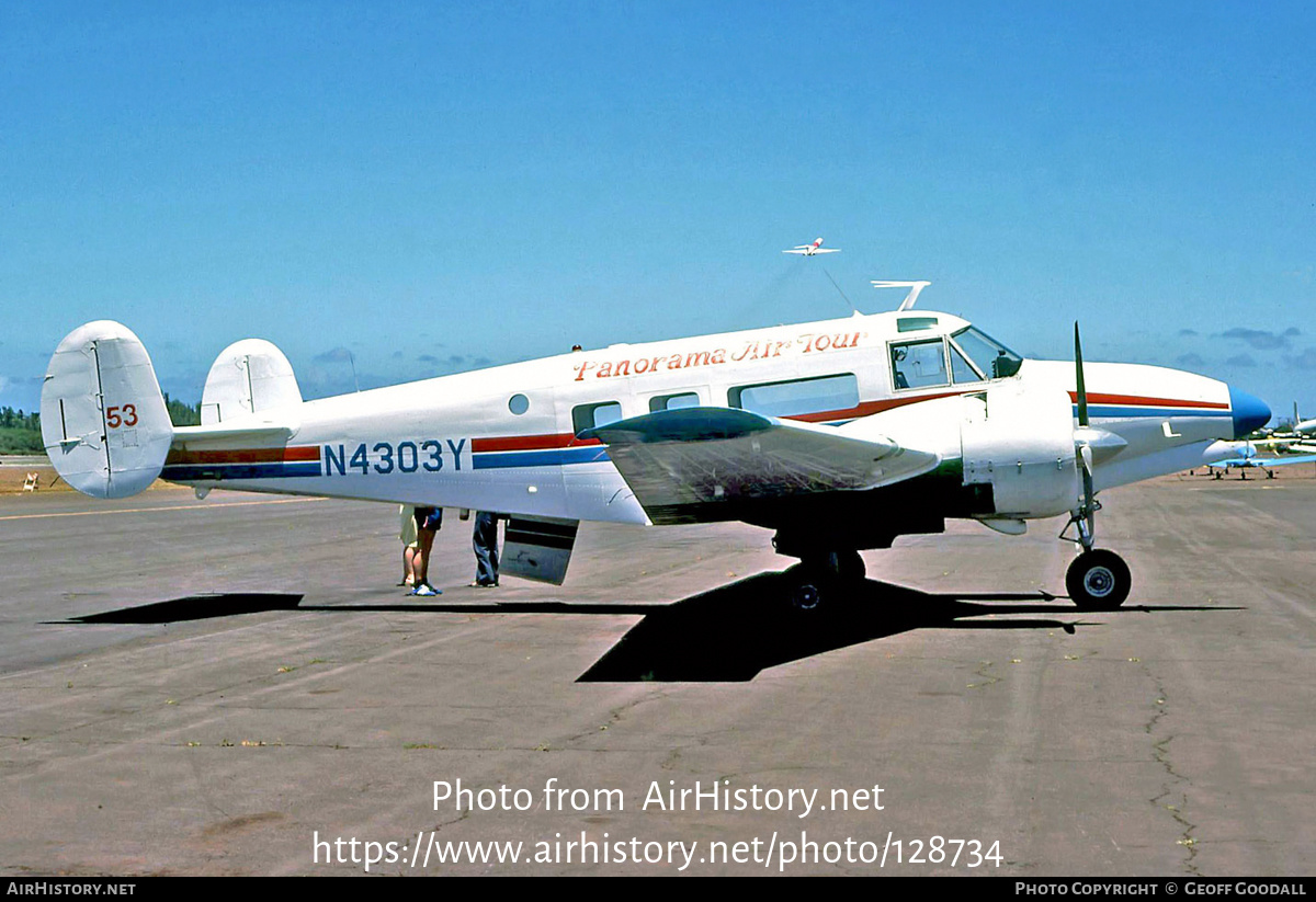 Aircraft Photo of N4303Y | Beech E18S-9700/Tri-Gear | Panorama Air Tour | AirHistory.net #128734