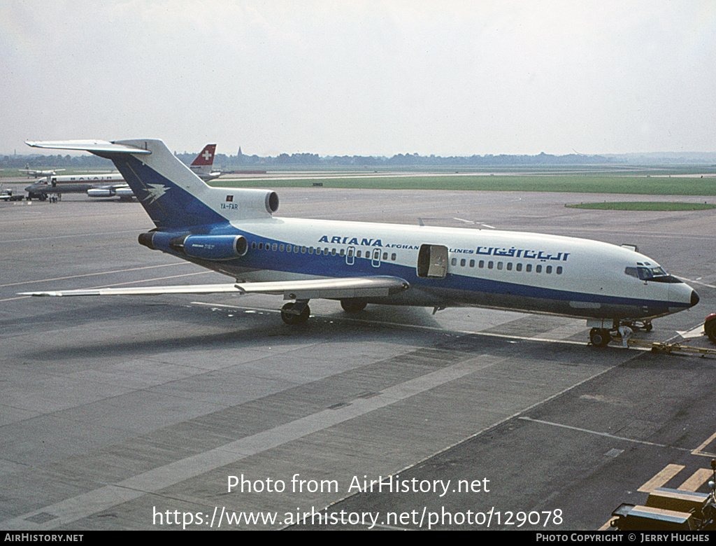 Aircraft Photo of YA-FAR | Boeing 727-113C | Ariana Afghan Airlines | AirHistory.net #129078