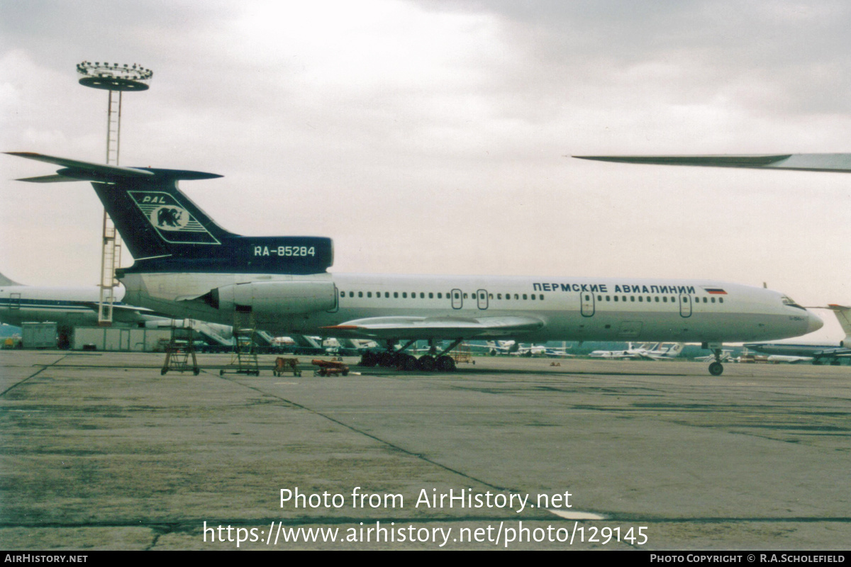 Aircraft Photo of RA-85284 | Tupolev Tu-154B-1 | Perm Airlines - PAL | Permskie Avialinii - PAL | AirHistory.net #129145