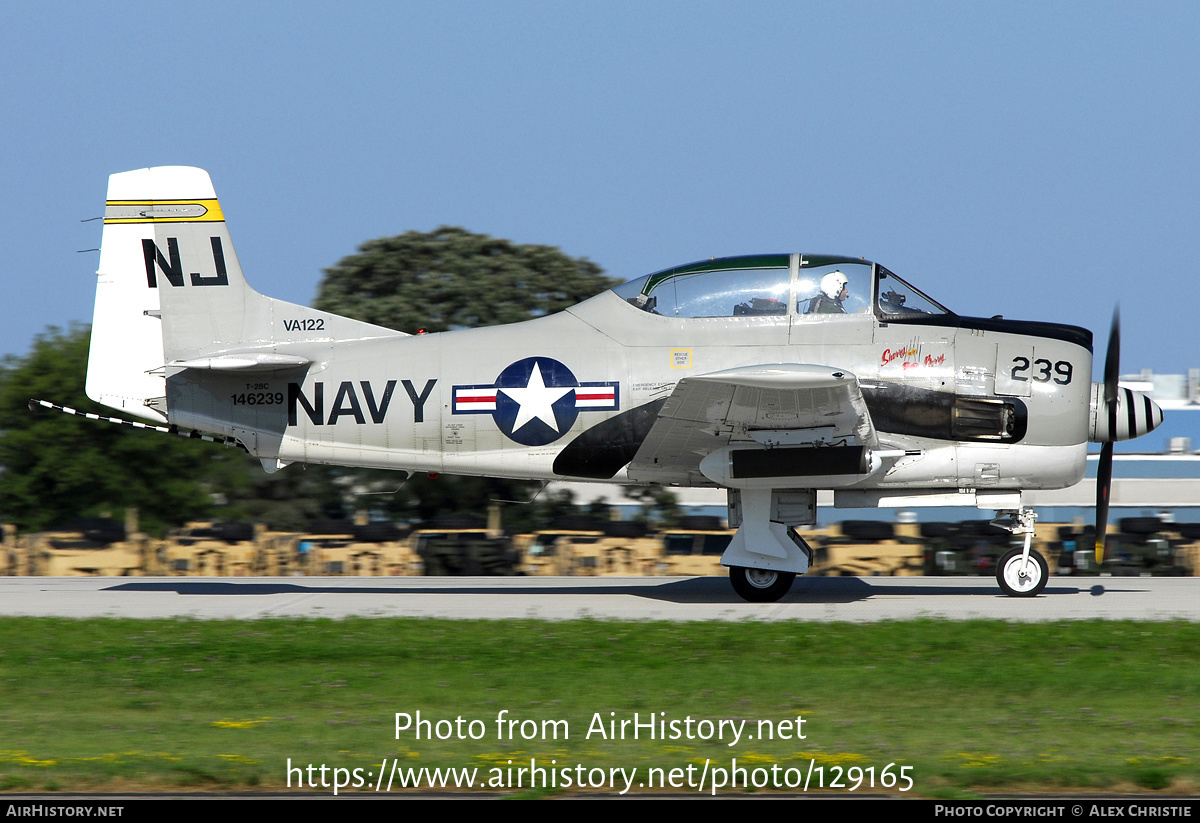 Aircraft Photo of N4168E / NX4168E / 146239 | North American T-28C Trojan | USA - Navy | AirHistory.net #129165