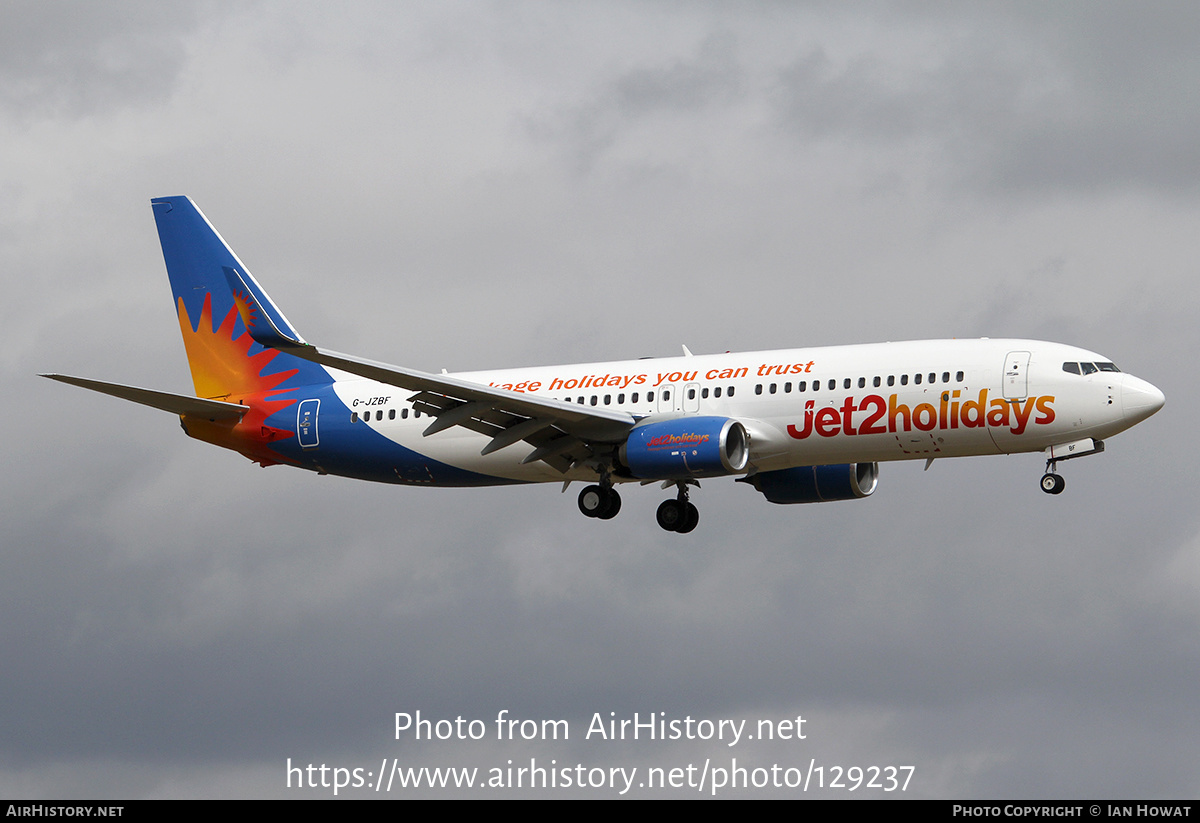 Aircraft Photo of G-JZBF | Boeing 737-800 | Jet2 Holidays | AirHistory.net #129237