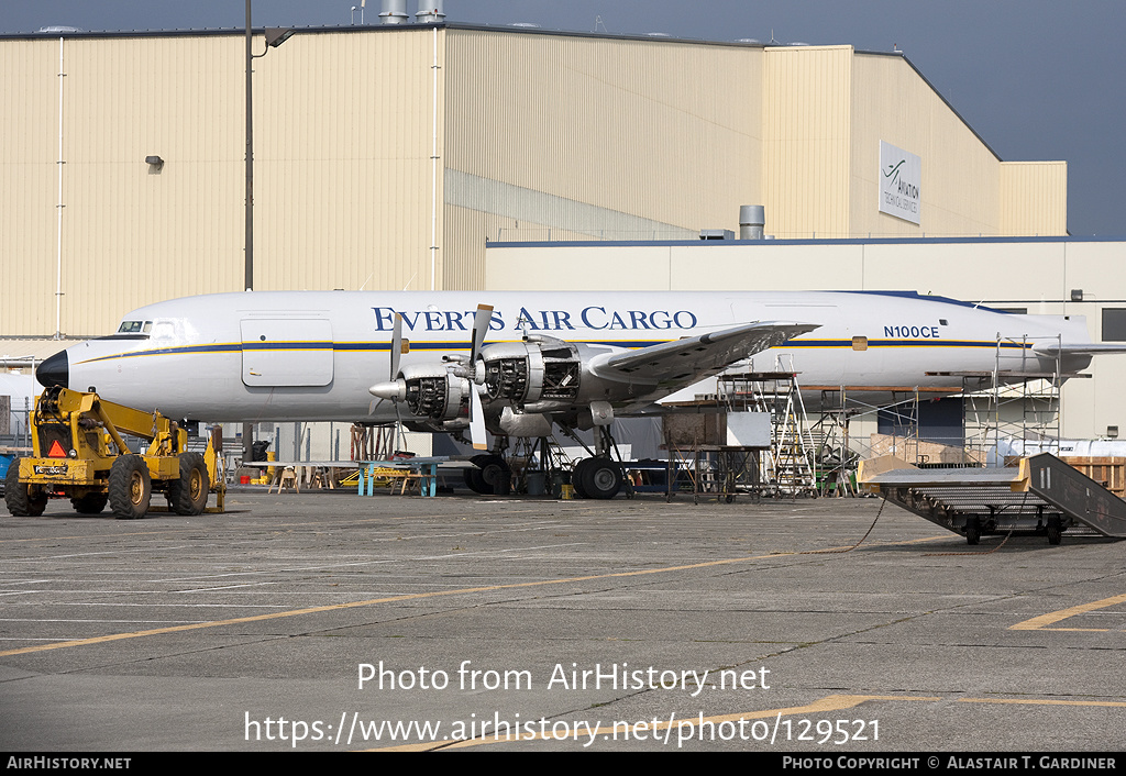 Aircraft Photo of N100CE | Douglas C-118A Liftmaster | Everts Air Cargo | AirHistory.net #129521