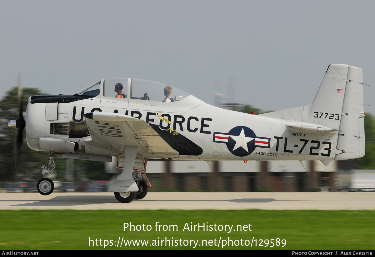 Aircraft Photo of N215SF / 37723 | North American T-28B Trojan | USA - Air Force | AirHistory.net #129589