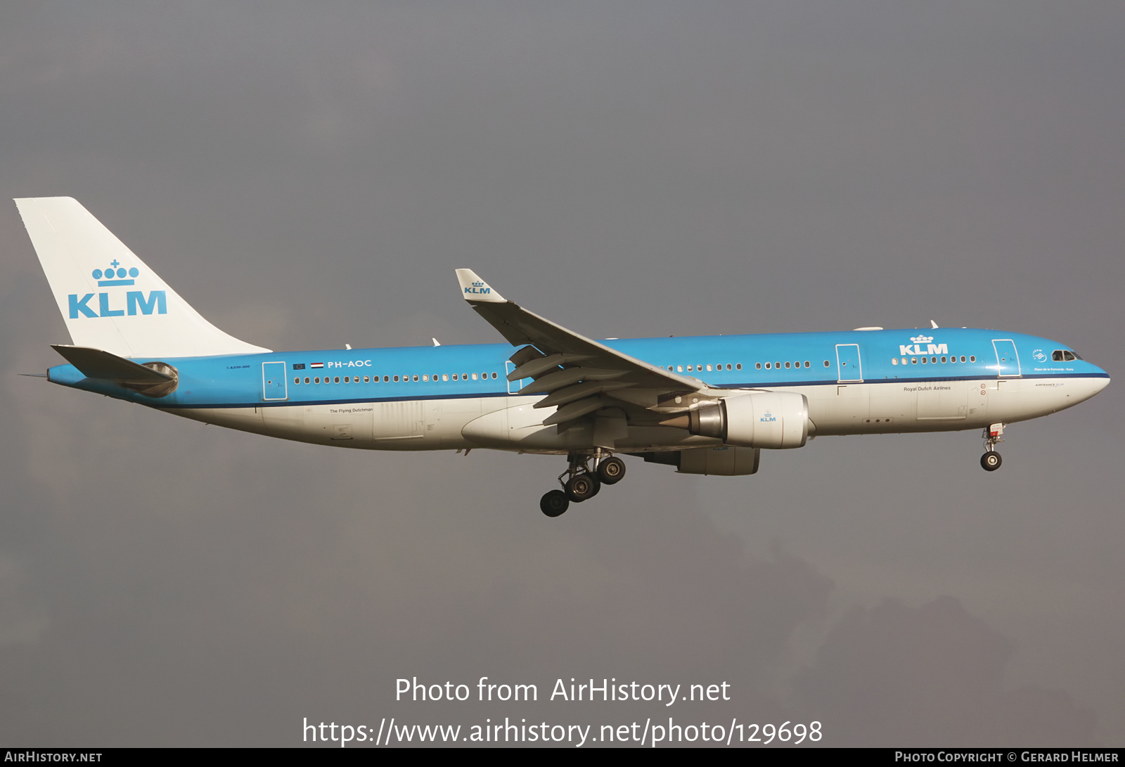 Aircraft Photo of PH-AOC | Airbus A330-203 | KLM - Royal Dutch Airlines | AirHistory.net #129698