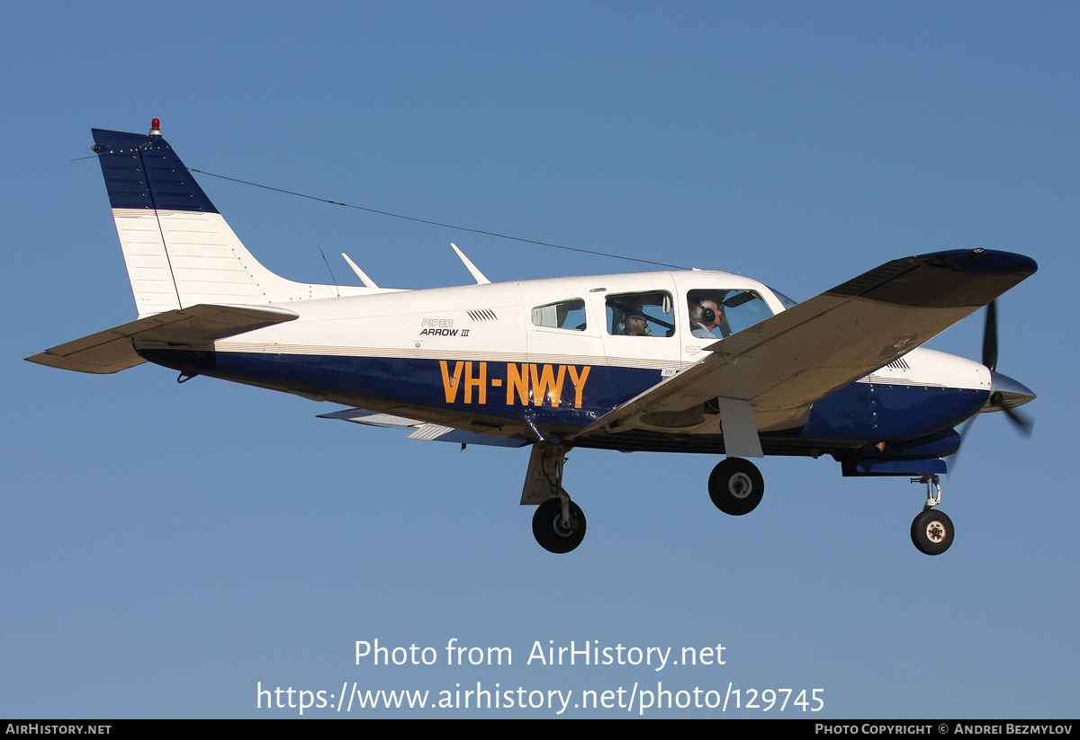 Aircraft Photo of VH-NWY | Piper PA-28R-201T Turbo Cherokee Arrow III | AirHistory.net #129745