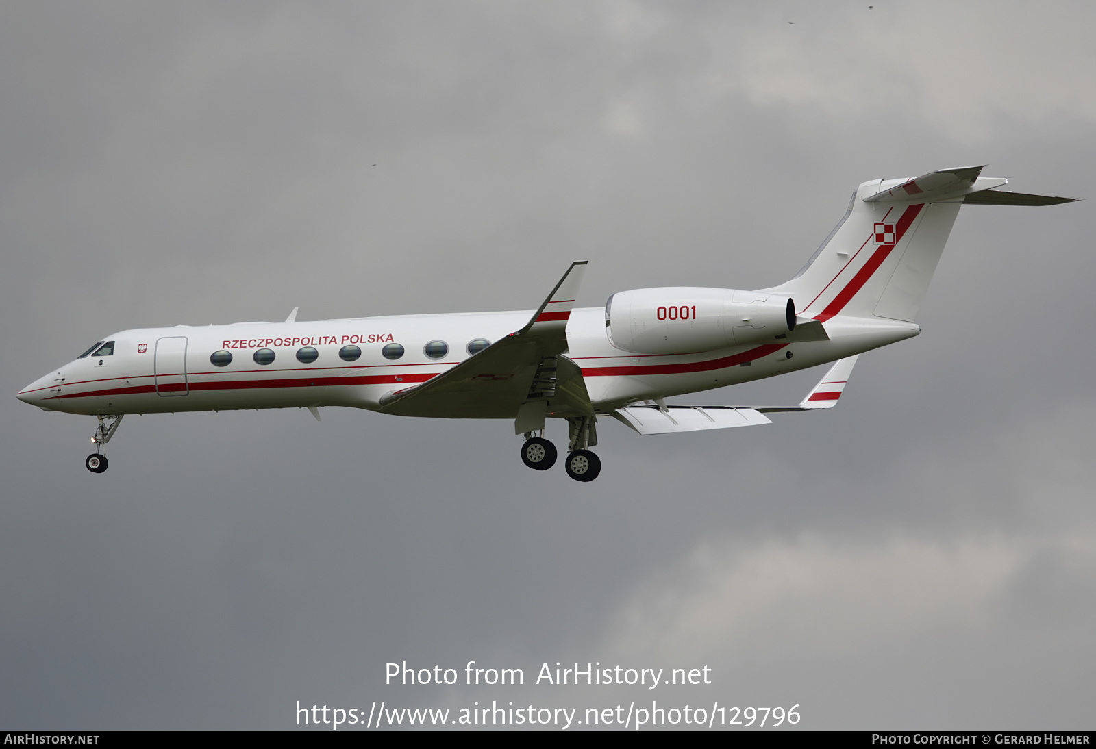 Aircraft Photo of 0001 | Gulfstream Aerospace G-V-SP Gulfstream G550 | Republic of Poland - Rzeczpospolita Polska | AirHistory.net #129796